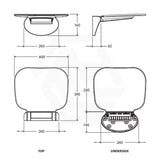 Fienza 400x395mm Care Folding Shower Seat White/Black