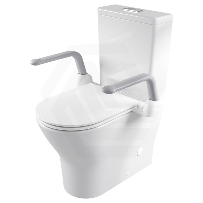 Fienza 566x396mm White Toilet Support Arms For Independent Living