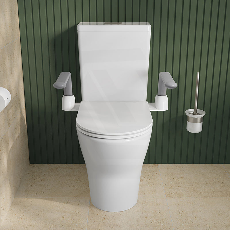 Fienza 566x396mm White Toilet Support Arms For Independent Living
