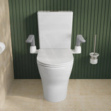 Fienza 566x396mm White Toilet Support Arms For Independent Living