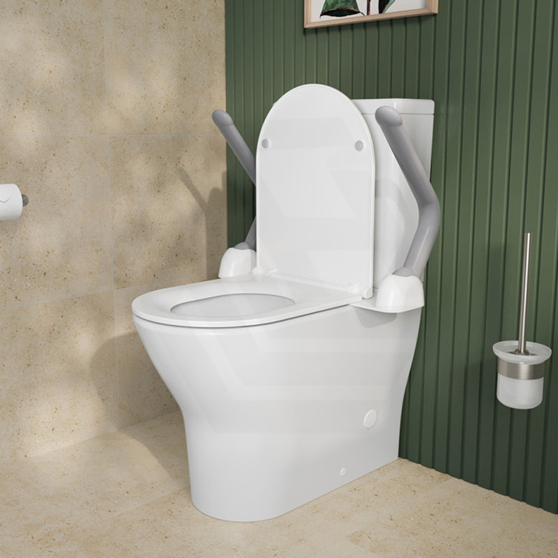 Fienza 566x396mm White Toilet Support Arms For Independent Living