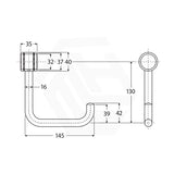 Fienza 145mm Round Care Toilet Roll Holder for Grab Rail SS304 Variant Color Available