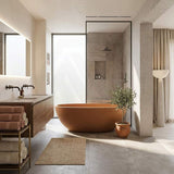 Fienza Jada Luxury Concrete Freestanding Bathtub Oval NO Overflow 1500mm - Variant Colour Available