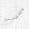 Fienza Care Slimline 411x411mm 135° Ambulant Stainless Steel Reversible Left/Right Hand Grab Rail In Various Colors