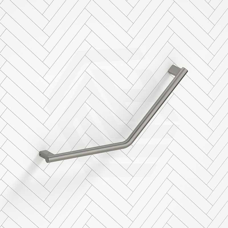 Fienza Care Slimline 411x411mm 135° Ambulant Stainless Steel Reversible Left/Right Hand Grab Rail In Various Colors