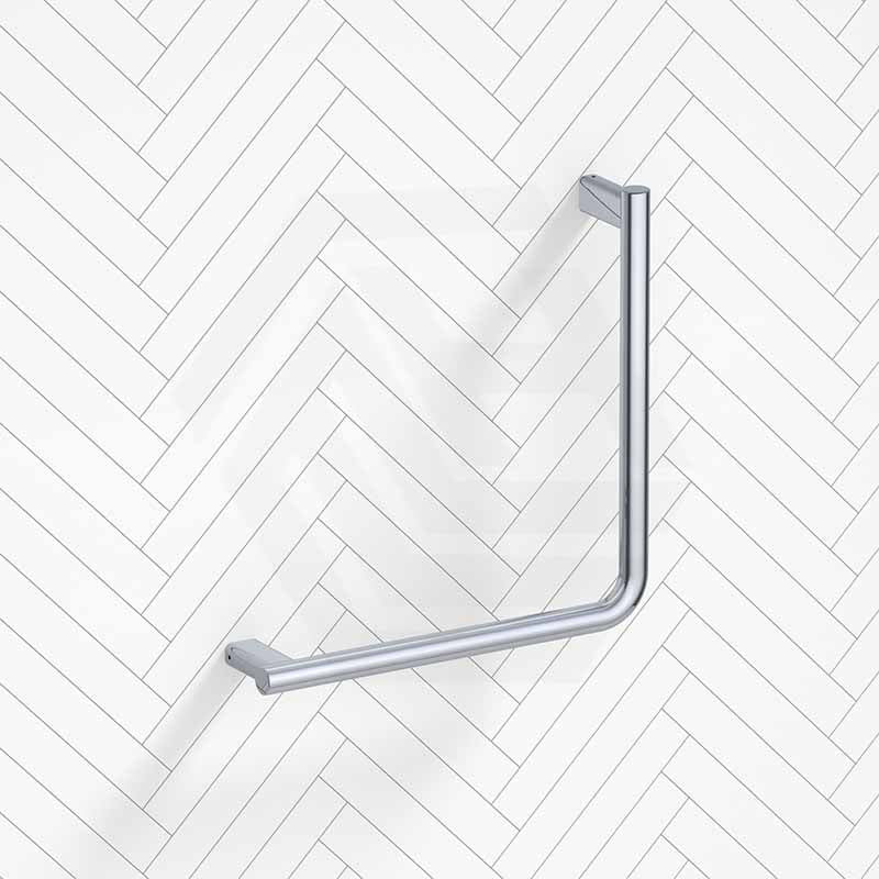 Fienza Care 450x450mm Slimline 90° Ambulant Stainless Steel Reversible Left/Right Hand Grab Rail In Various Colors