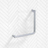 Fienza Care 450x450mm Slimline 90° Ambulant Stainless Steel Reversible Left/Right Hand Grab Rail In Various Colors