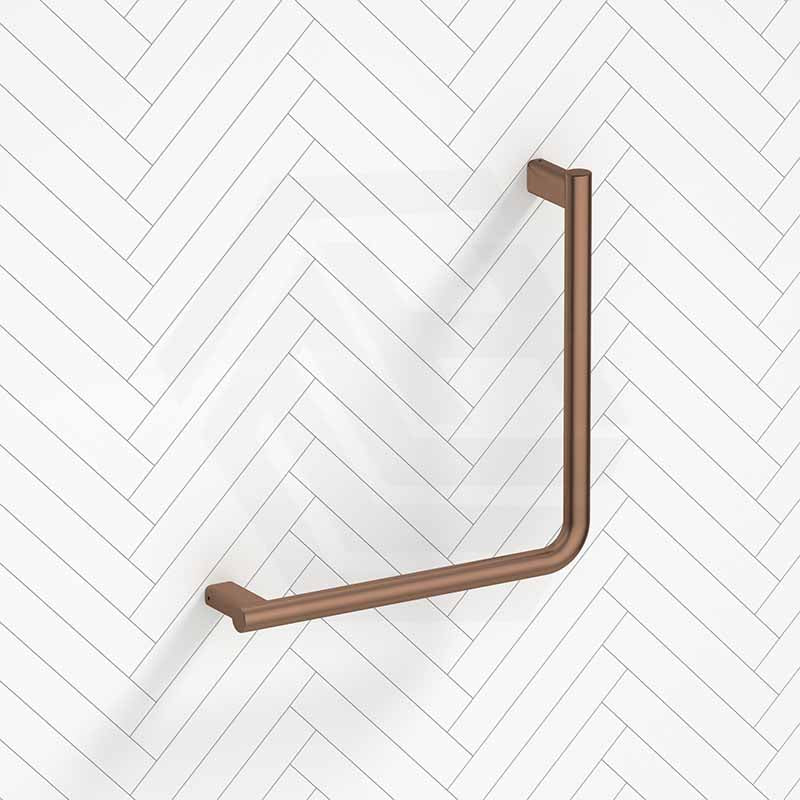 Fienza Care 450x450mm Slimline 90° Ambulant Stainless Steel Reversible Left/Right Hand Grab Rail In Various Colors