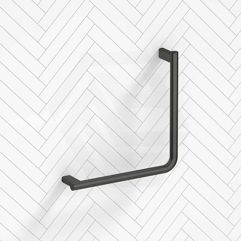 Fienza Care 450x450mm Slimline 90° Ambulant Stainless Steel Reversible Left/Right Hand Grab Rail In Various Colors