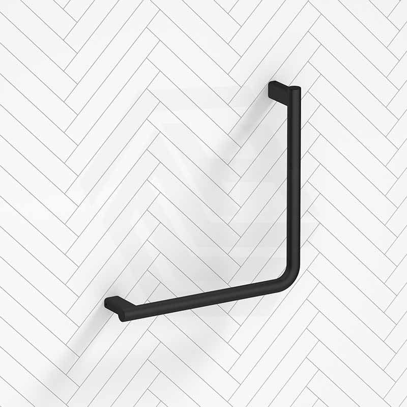 Fienza Care 450x450mm Slimline 90° Ambulant Stainless Steel Reversible Left/Right Hand Grab Rail In Various Colors