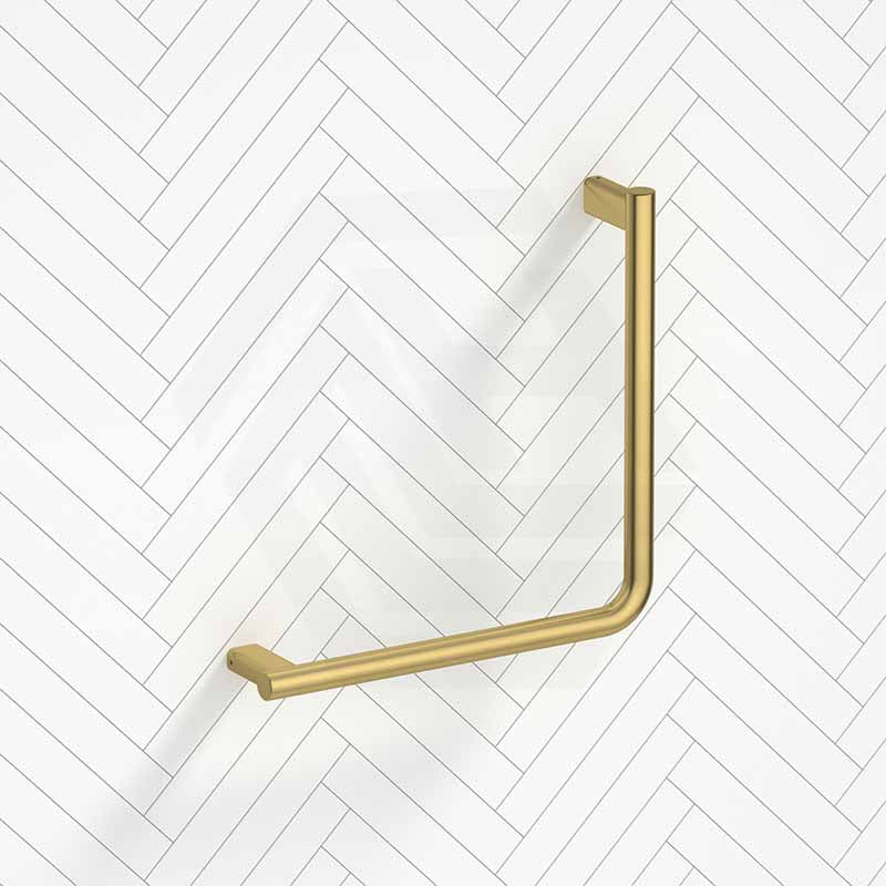 Fienza Care 450x450mm Slimline 90° Ambulant Stainless Steel Reversible Left/Right Hand Grab Rail In Various Colors