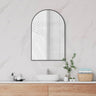 600x900mm Fienza Arch Aluminium Framed Wall Mirror Vertical or Horizontal Variant Colour Available
