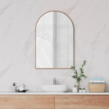 600x900mm Fienza Arch Aluminium Framed Wall Mirror Vertical or Horizontal Variant Colour Available