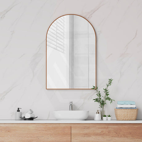 600x900mm Fienza Arch Aluminium Framed Wall Mirror Vertical or Horizontal Variant Colour Available