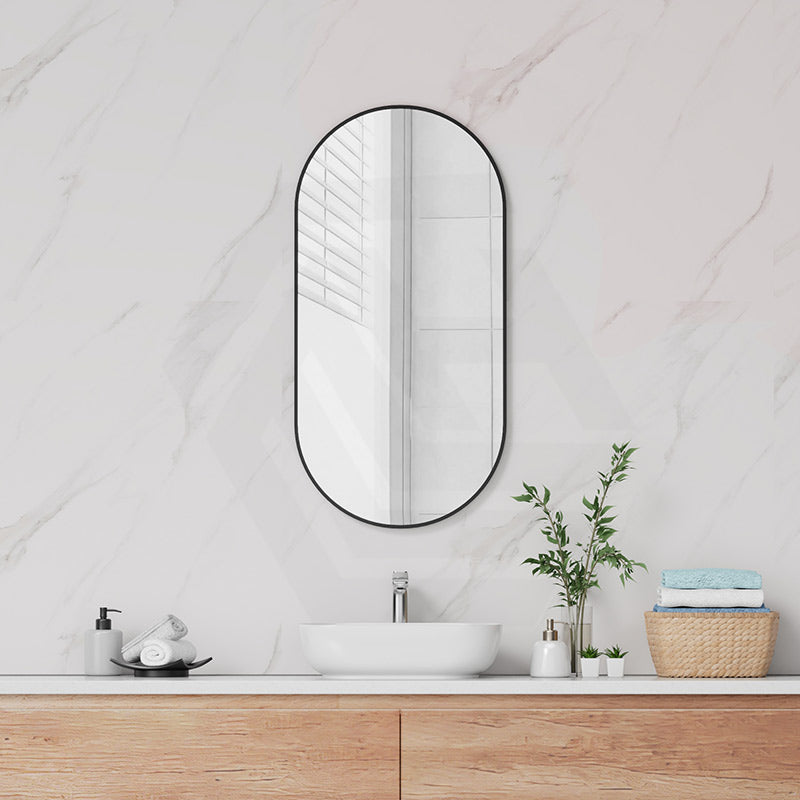 450/600/900/1200mm Fienza Oval Framed Wall Mirror Variant Colour Available