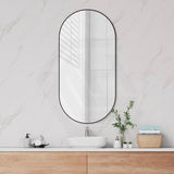 450/600/900/1200mm Fienza Oval Framed Wall Mirror Variant Colour Available