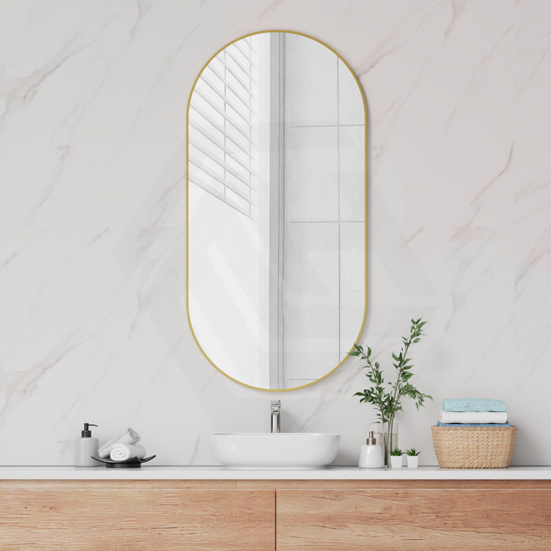 450/600/900/1200mm Fienza Oval Framed Wall Mirror Variant Colour Available
