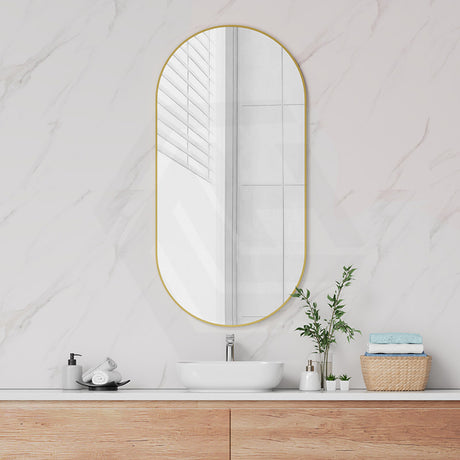 450/600/900/1200mm Fienza Oval Framed Wall Mirror Variant Colour Available