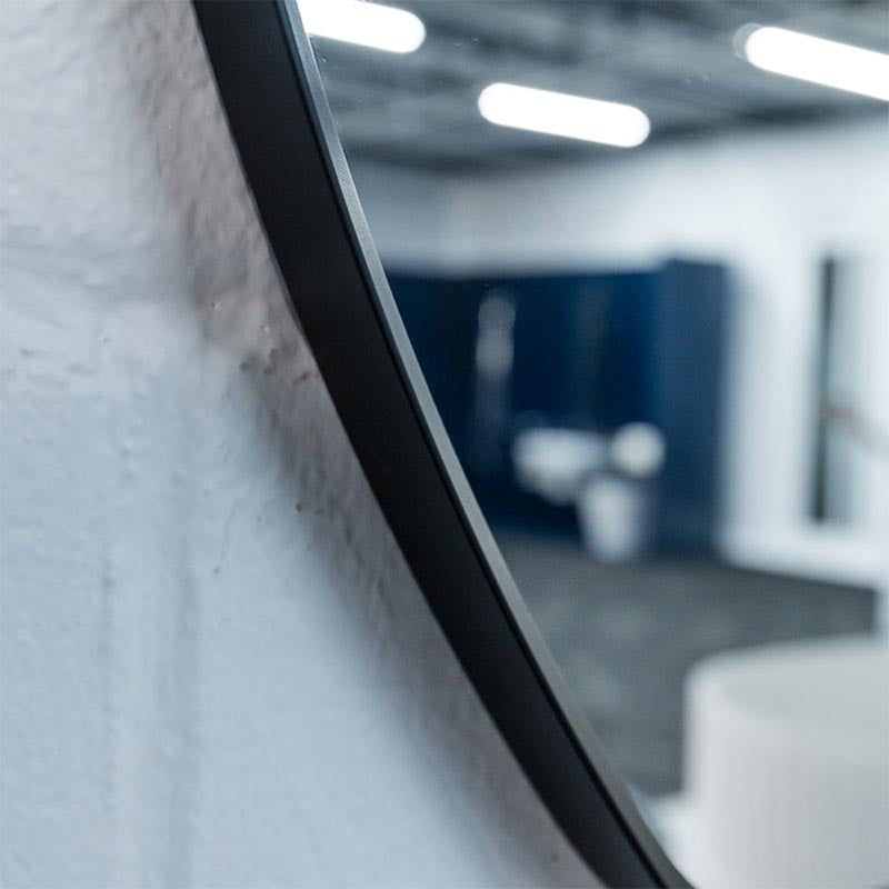 Fienza 600/800mm Framed Round Wall Mirror Variant Colour Available