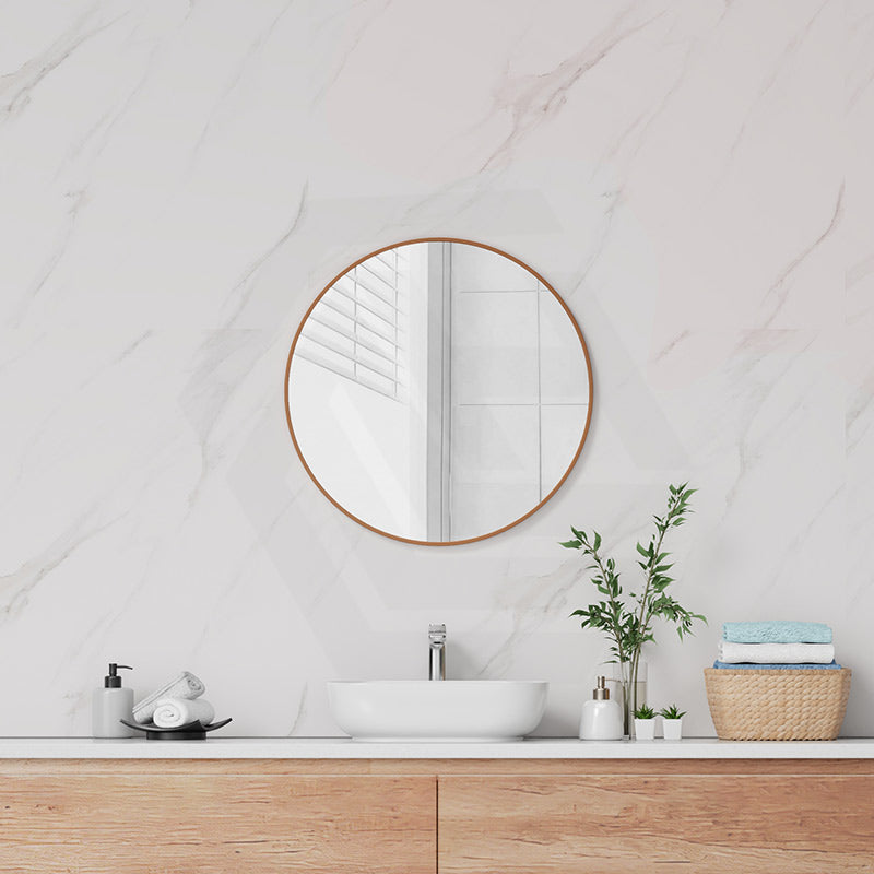 Fienza 600/800mm Framed Round Wall Mirror Variant Colour Available