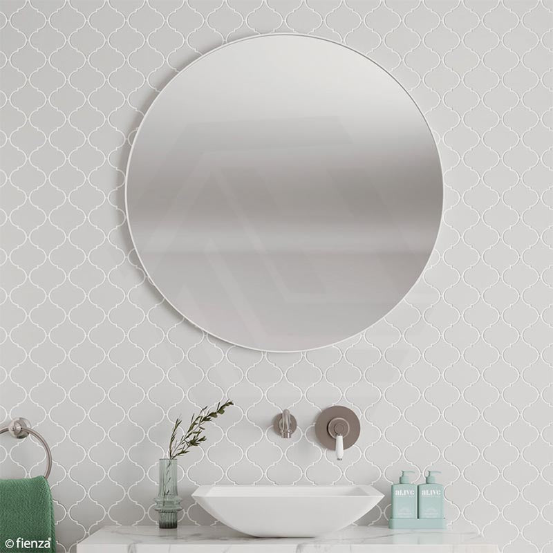 Fienza 600/800mm Framed Round Wall Mirror Variant Colour Available