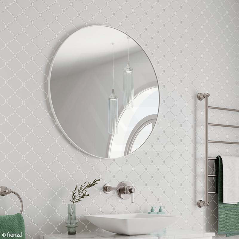 Fienza 600/800mm Framed Round Wall Mirror Variant Colour Available