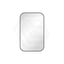 500x800mm Fienza Soft Square Framed Wall Mirror Vertical or Horizontal Matt Black