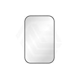 500x800mm Fienza Soft Square Framed Wall Mirror Vertical or Horizontal Matt Black