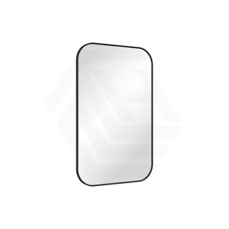 500x800mm Fienza Soft Square Framed Wall Mirror Vertical or Horizontal Matt Black