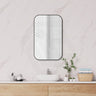 500/600/800/900mm Fienza Tono Soft Square Aluminum Framed Wall Mirror Vertical or Horizontal Matt Black/Brushed Gold