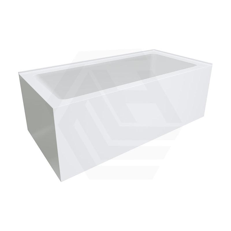 Fienza Sentor Acrylic Left/Right Corner Bathtub 1500/1650mm Overflow Available - Gloss White
