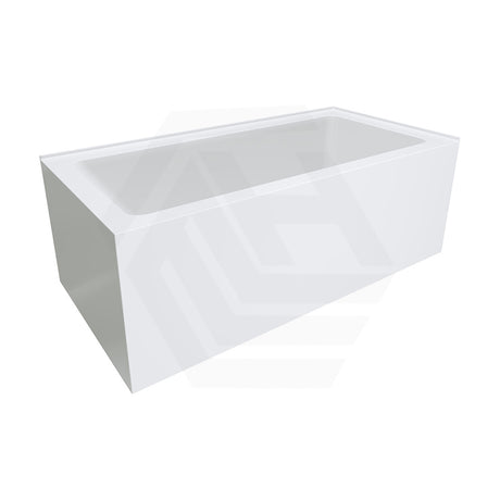 Fienza Sentor 1500/1650mm Acrylic Left/Right Corner Bathtub Gloss White Overflow Available