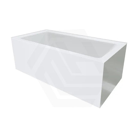 Fienza Sentor 1500/1650mm Acrylic Left/Right Corner Bathtub Gloss White Overflow Available