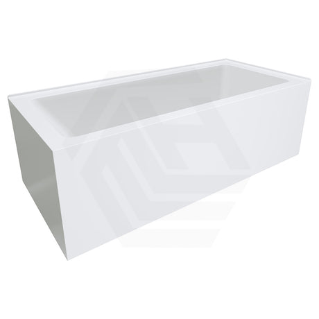 Fienza Sentor 1500/1650mm Acrylic Left/Right Corner Bathtub Gloss White Overflow Available