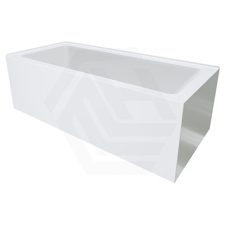 Fienza Sentor 1500/1650mm Acrylic Left/Right Corner Bathtub Gloss White Overflow Available
