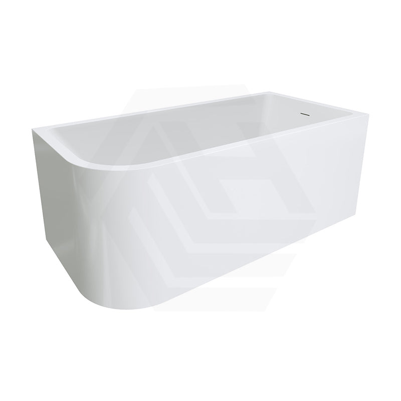 Fienza Hustle Acrylic Multi-Fit Left/Right Corner Bathtub with Overflow 1500/1700mm - Gloss White