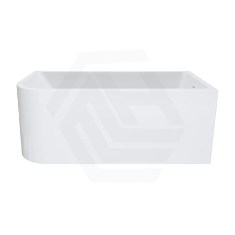 Fienza Hustle 1500/1700mm Acrylic Multi-Fit Left/Right Corner Bathtub with Overflow Gloss White
