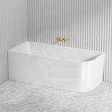 Fienza Hustle Acrylic Multi-Fit Left/Right Corner Bathtub with Overflow 1500/1700mm - Gloss White