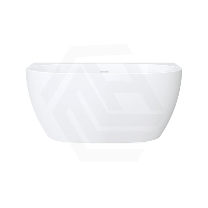 Fienza Keeto Acrylic Back To Wall Bathtub Overflow Available 1300/1500/1700mm - Gloss White