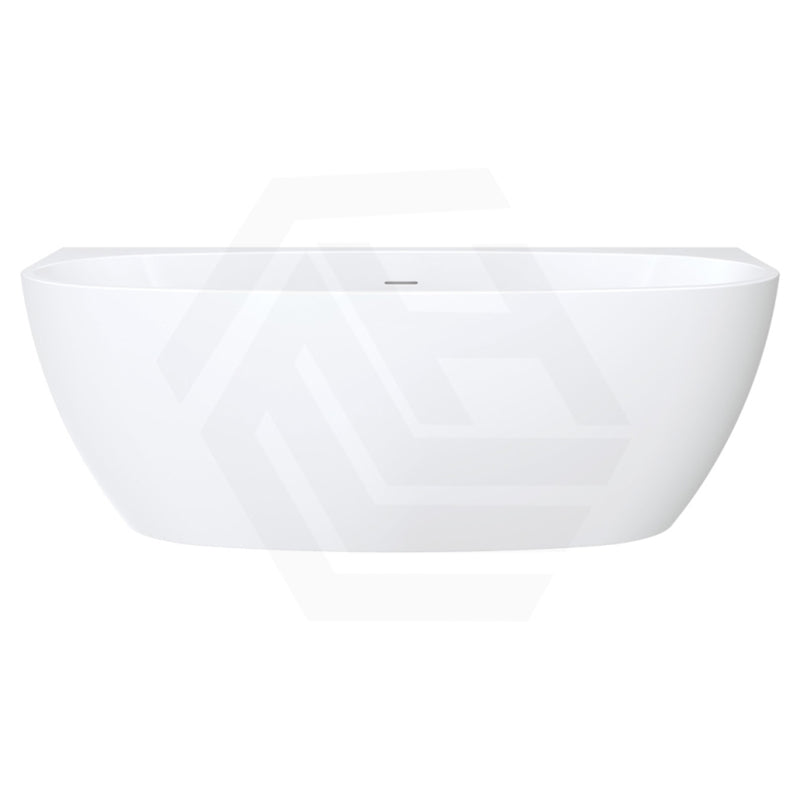 Fienza Keeto Acrylic Back To Wall Bathtub Overflow Available 1300/1500/1700mm - Gloss White