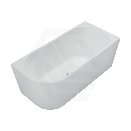 Fienza Isabella 1500mm Acrylic Right Corner Bathtub NO Overflow Gloss/Matt White