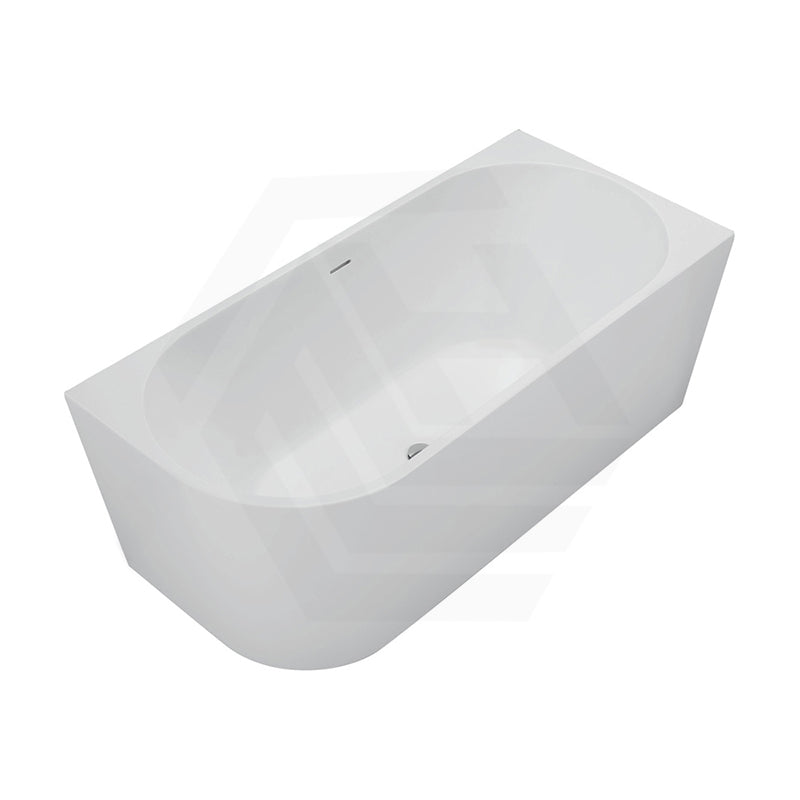 Fienza Isabella Acrylic Left/Right Corner Bathtub with Overflow 1500/1700mm - Gloss White / Matt White
