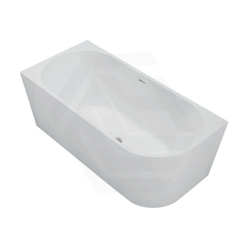 Fienza Isabella Acrylic Left/Right Corner Bathtub with Overflow 1500/1700mm - Gloss White / Matt White