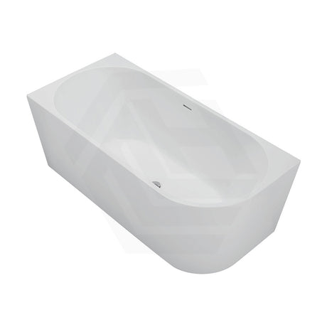 Fienza Isabella 1500/1700mm Acrylic Left/Right Corner Bathtub with Overflow Gloss/Matt White
