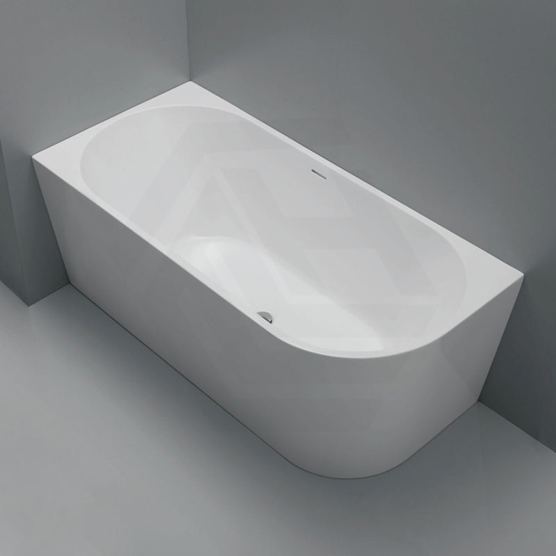 Fienza Isabella Acrylic Left/Right Corner Bathtub with Overflow 1500/1700mm - Gloss White / Matt White