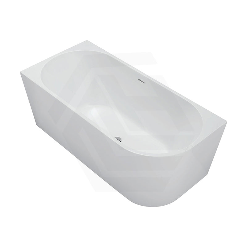 Fienza Isabella Acrylic Left/Right Corner Bathtub with Overflow 1500/1700mm - Gloss White / Matt White