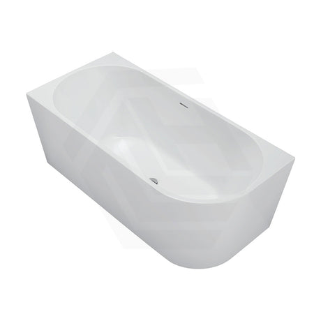 Fienza Isabella 1500/1700mm Acrylic Left/Right Corner Bathtub with Overflow Gloss/Matt White
