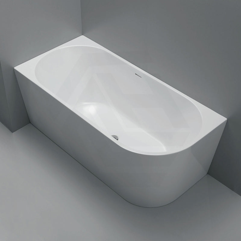 Fienza Isabella Acrylic Left/Right Corner Bathtub with Overflow 1500/1700mm - Gloss White / Matt White
