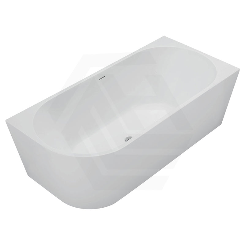 Fienza Isabella Acrylic Left/Right Corner Bathtub with Overflow 1500/1700mm - Gloss White / Matt White