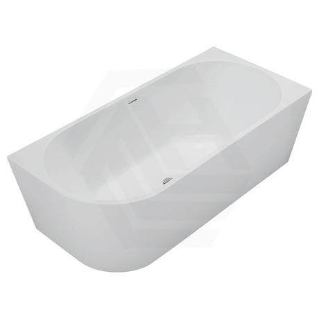 Fienza Isabella 1500/1700mm Acrylic Left/Right Corner Bathtub with Overflow Gloss/Matt White